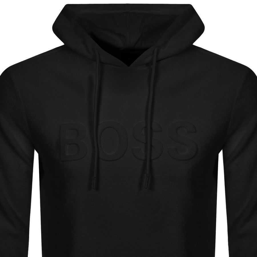Alternative Image for ProductBOSS Towelling Hoodie Black2